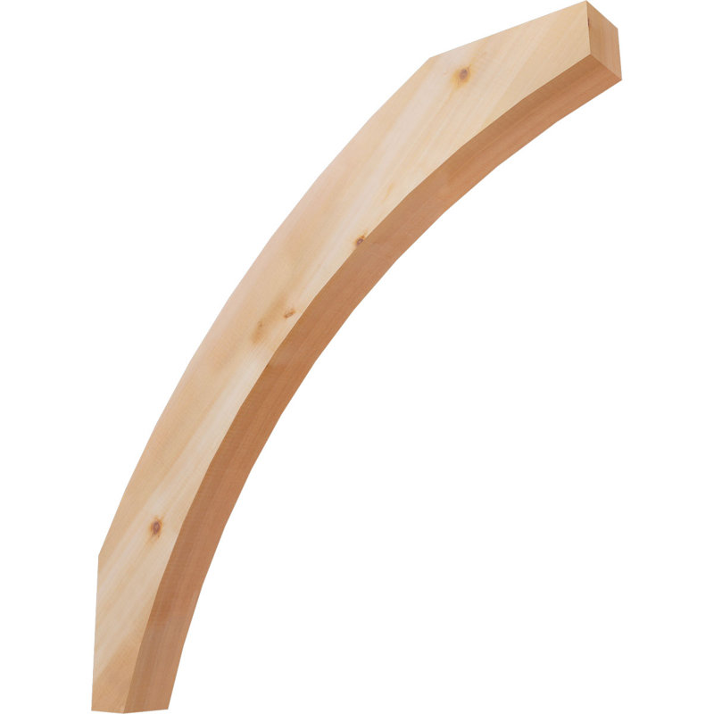 Attelle de genou lisse Thorton, l 3 1/2 po x P 34 po x H 34 po, cèdre rouge de l'Ouest, 34 po X H 34 po H