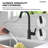  Pull Down Sprayer Kitchen Sink Faucet, Single Handle Kitchen Faucet with LED Light Base-102806758