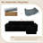  Wide Plush Corduroy Boneless Ottoman Seat Of Compression Sofa-1435196135