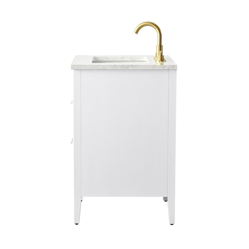 Emma 24" W Single Vanity, White