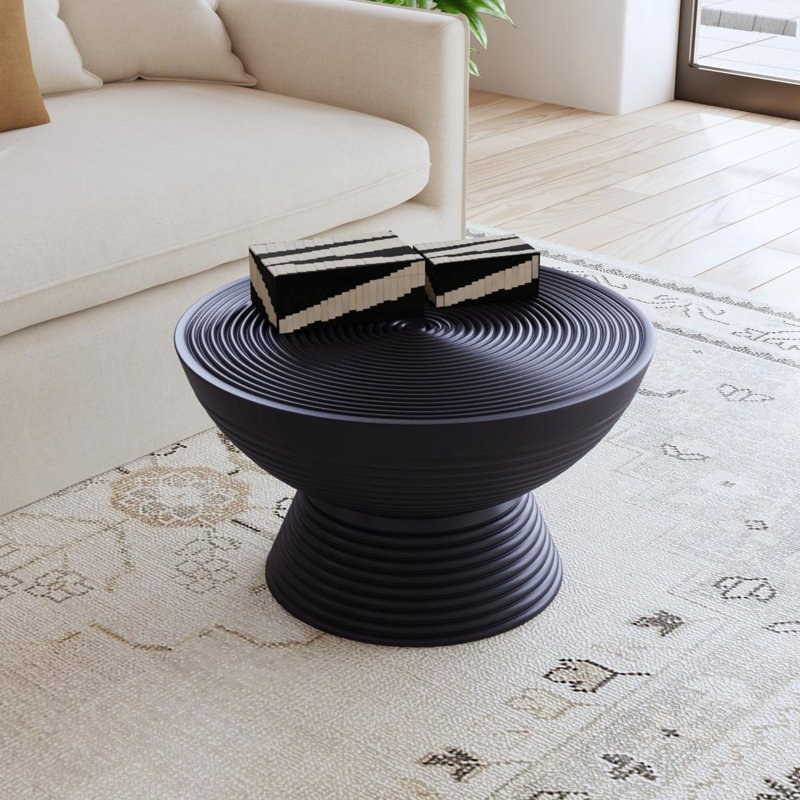 Vilonia Solid Wood Pedestal Coffee Table