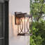 Lanterne murale d'extérieur moderne avec verre craquelé d'extérieur Modern Farmhouse-809233838-817649304