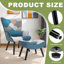 Kade Upholstered Linen With Footstool Armchair-1421112338