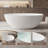 Fslefay 61'' Freestanding Bathtub Solid Surface Deep Soaking Tubs-125475436