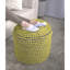 Pouf avec résistance à l'eau de rivière, intérieur fabriqué à la main, géométrique cylindrique, capacité de 250 lb, rembourrage intérieur de perles faites à la main-1741904856