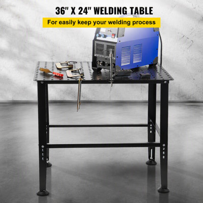 Heavy-Duty Welding Table with Multiple Fixture Holes for Enhanced Stability and Efficiency, 800LBS Capacity