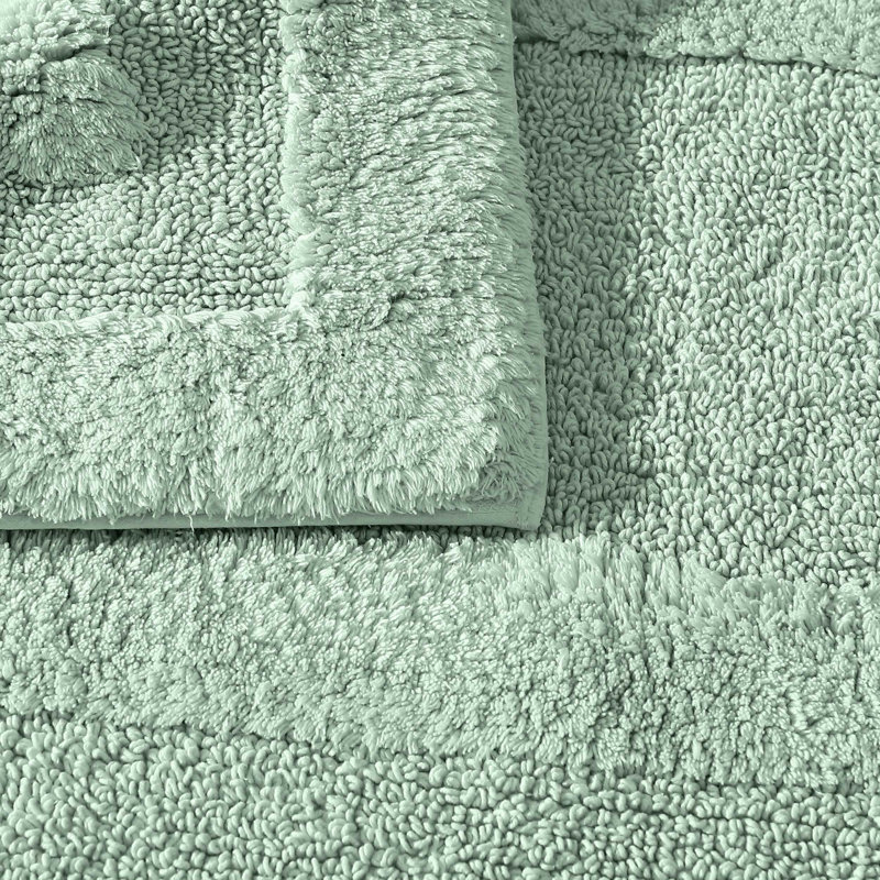 Long Branch Bath Rug, Green, 21 x 34