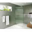 Aurora 40 in. x 78 in. Fully Frameless Fluted Radius Single Fixed Shower Panel-1063697404-971204095