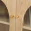 Vitrine en bois crème