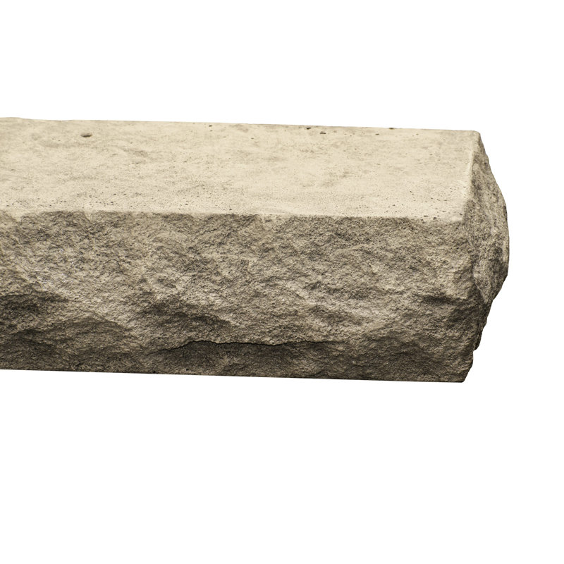 Natural Cut Stone Edge Non-Combustible Mantel Shelf, Dusk, 60"