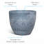 Higold - 10.6 Inch Plastic Plant Pot, Round Garden Pot, Plant Container, Indoor/outdoor Using, Great Home Decoration, Gift For Birthday, Housewarming, Dark Gray, Set Of 2