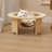 Dredyn Clear Acrylic Capsule Cat Bed with Wooden Base