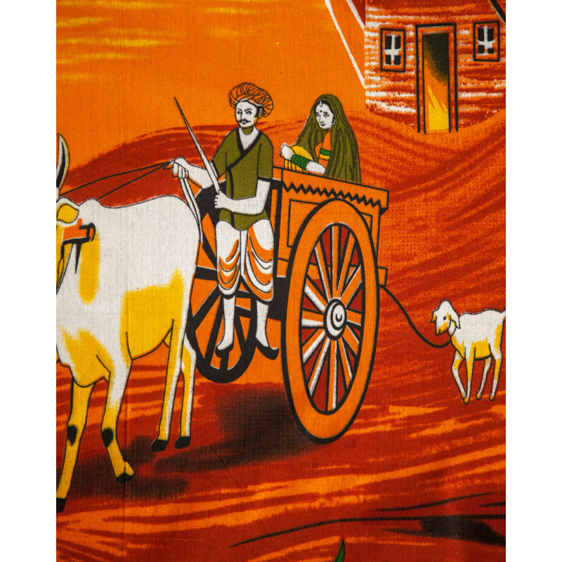 Tapisserie populaire en coton Rajasthan