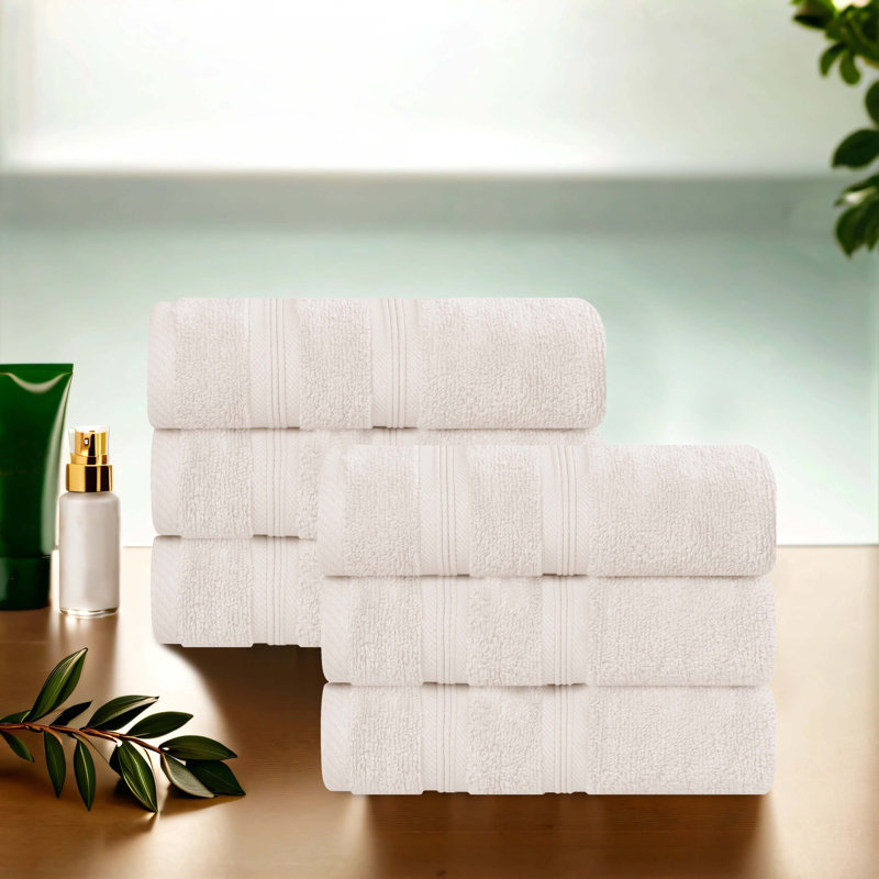 Ensemble de serviettes 100% coton Superior Smart Dry Zero Twist , Ivoire ivoire