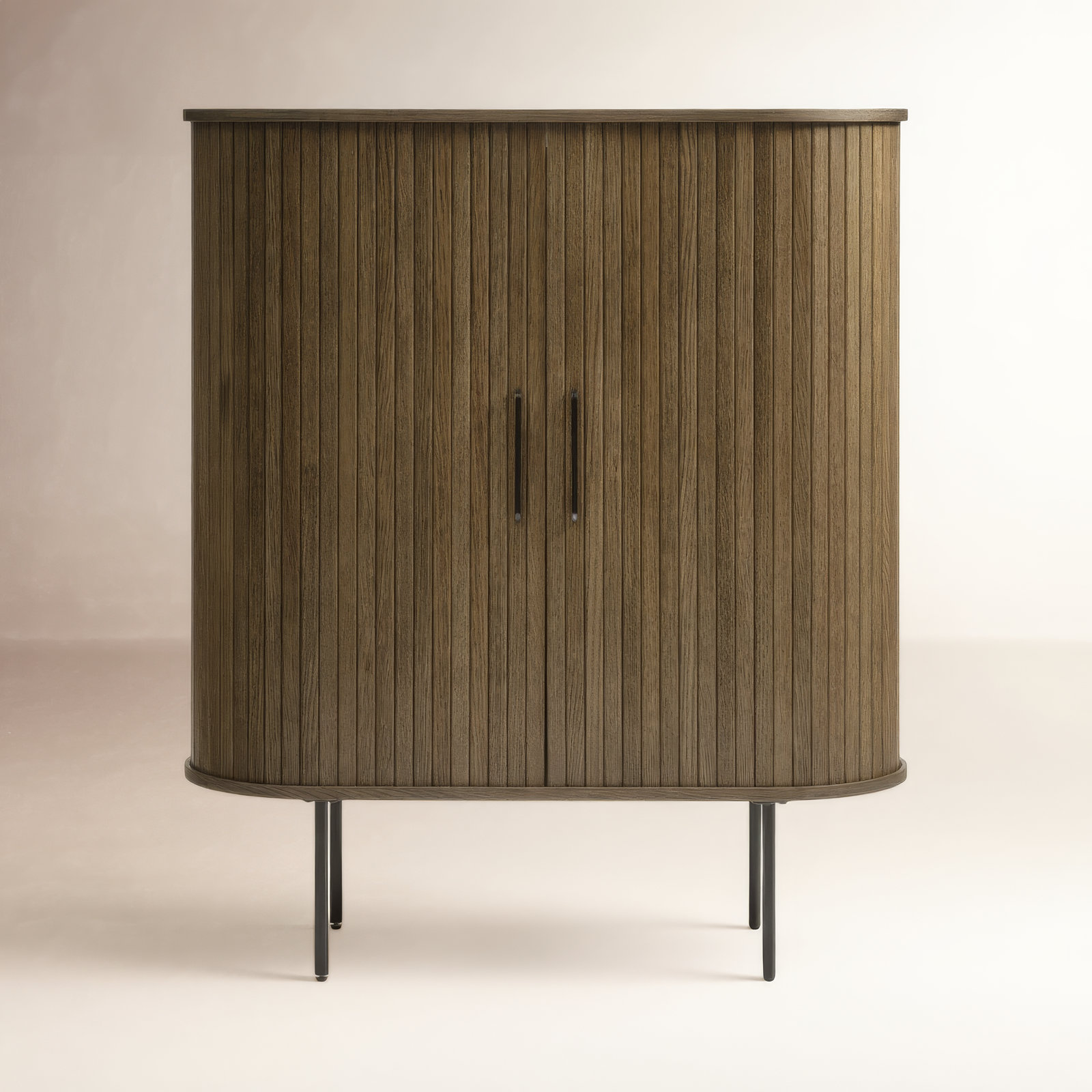 Iris 2-Door Accent Cabinet, Smoked Oak