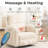 Power Swivel Recliner Chairs With Adjustable Headrest And Armrests, Featuring Massage And Heating Functions-1032764980
