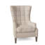 Gallin Leather Tufted Wingback Chair-1889498988-1889498952