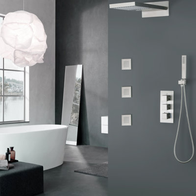 Thermostatic All-In-One Kit with Rough in-Valve