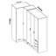 5 Door Manifactured Wood Wardrobe