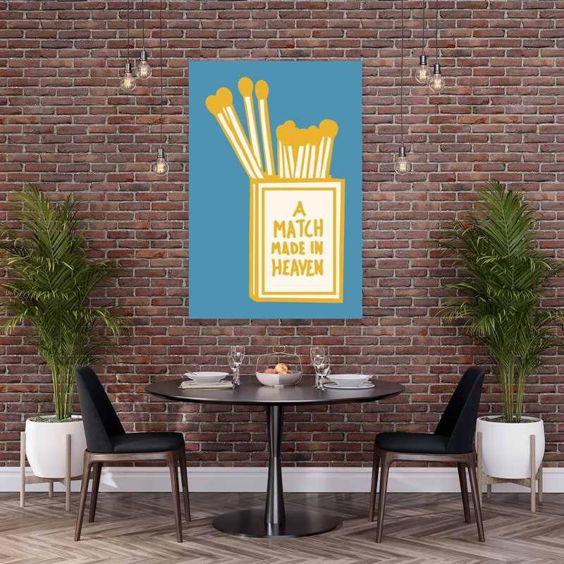 «A Match Made In Heaven», reproduction d'art contemporain abstrait mural, 60" H x 40" W