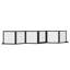 Freestanding Pet Gate 6 Panel Foldable Playpen Black