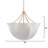 Aire 4-Light Large Chandelier, Off-White Linen-135533115