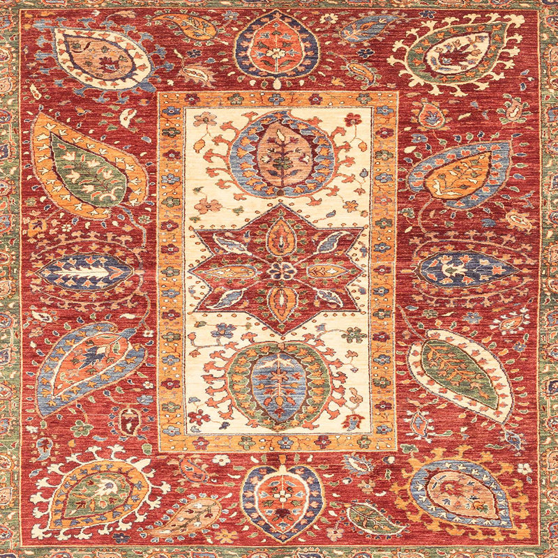 Abstract Indoor Rug, Square 7'