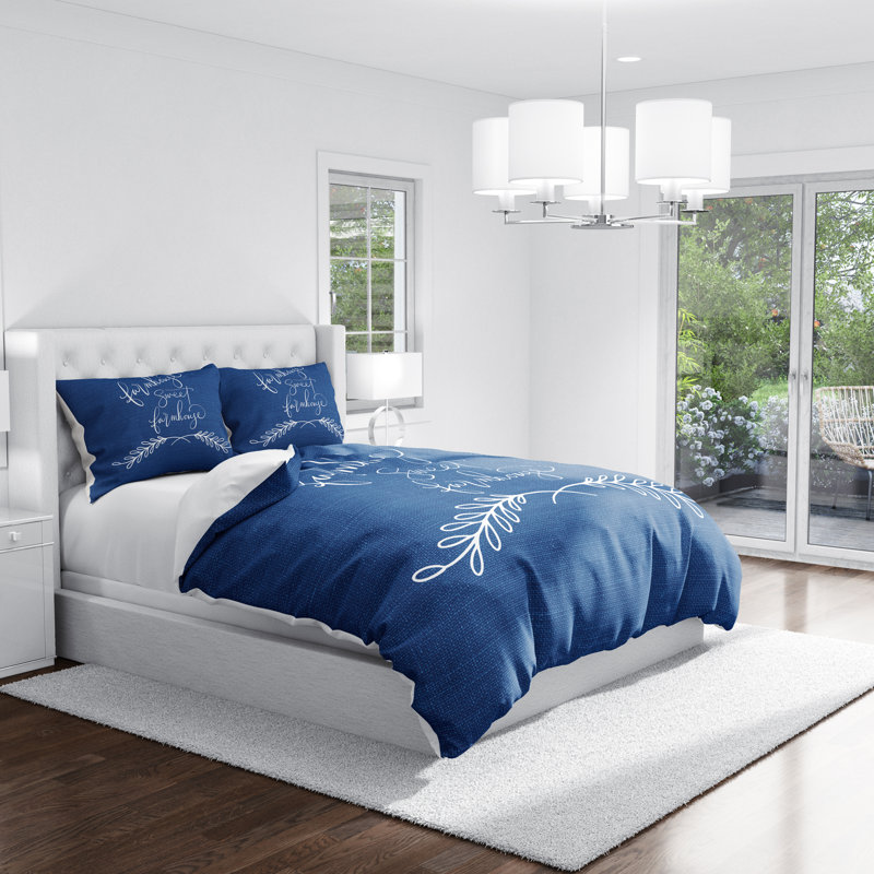  Ensemble de housse de couette Sweet, Housse de couette simple et 2 taies décoratives