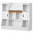 46.8"W Kids Bookshelf with 3 Storage Cubbies, Toy Organizer with Storage Shelves, for Playroom, School-859799894