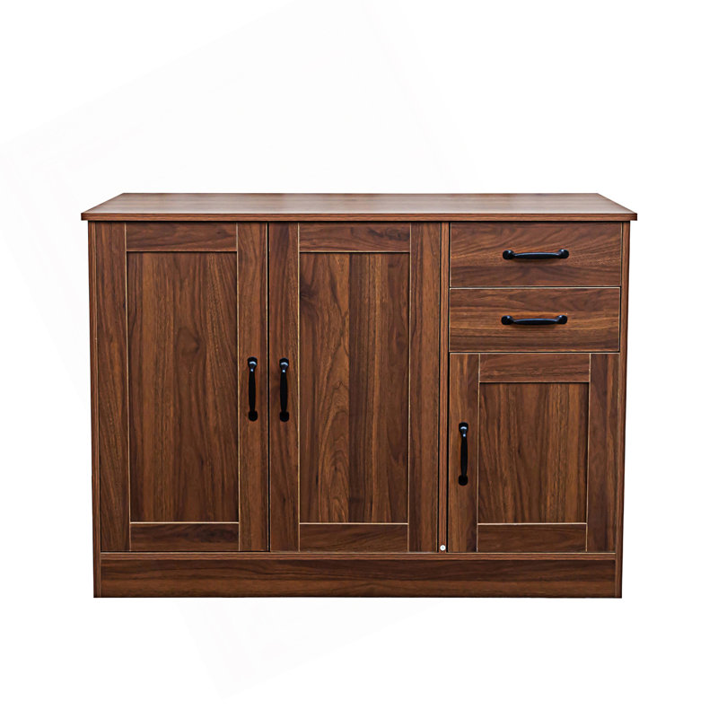 Buffet moderne avec portes et 2 tiroirs, armoire de rangement Modern