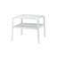 Vela Outdoor Technopolymer Polypropylene Side Table with removable Tray - Available in White, Beige or Grey