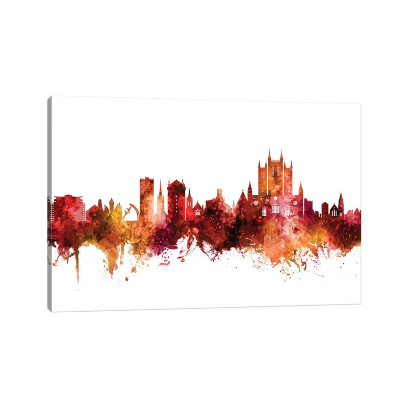 Lincoln, England Skyline by Michael Tompsett - Wrapped Canvas Gallery-Wrapped Canvas Giclée, 152.5 cm H x 101.5 cm W