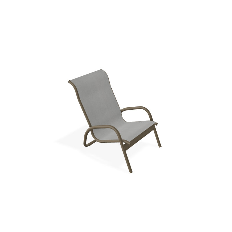 Gardenella Patio Chair, Alloy Sunbrella®, Beachwood