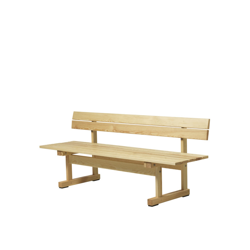 Ermelundene Outdoor Bench, Natural