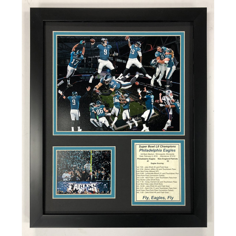 Philadelphia Eagles Super Bowl 52 Champions Framed Photo Collage