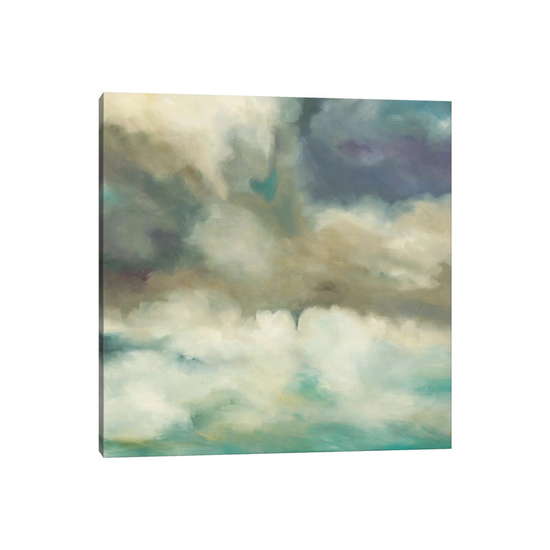 « gathering storm », impression sur toile, H 37 po x l 37 po x P 1,5 po, Pas de tapis, Toile tendue