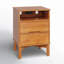  Ensemble de table de chevet Mid-Century avec tablette ouverte et station de charge-1078728174