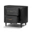 Tolle Nightstand-Drifted Matte Black Veneer