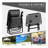 Zero Gravity Chair Set With Side Table, Folding Reclining Chair With Cupholders & Pillows, Adjustable Lounge Chair For Pool, Backyard, Lawn, Beach,-1606749992