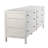 Commode 6 tiroirs White Hampton