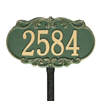 Charrington 1-Line Lawn Address Sign