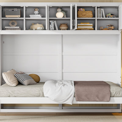 Murphy Bed Wall Bed With Top Cabinets, Bed Frame