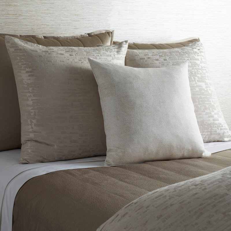 Delphi Jacquard Pillow Sham, Euro, Pumice