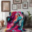 Multihued Slab - 1 Piece Premium Sherpa Blanket Throw Blanket-1978104578