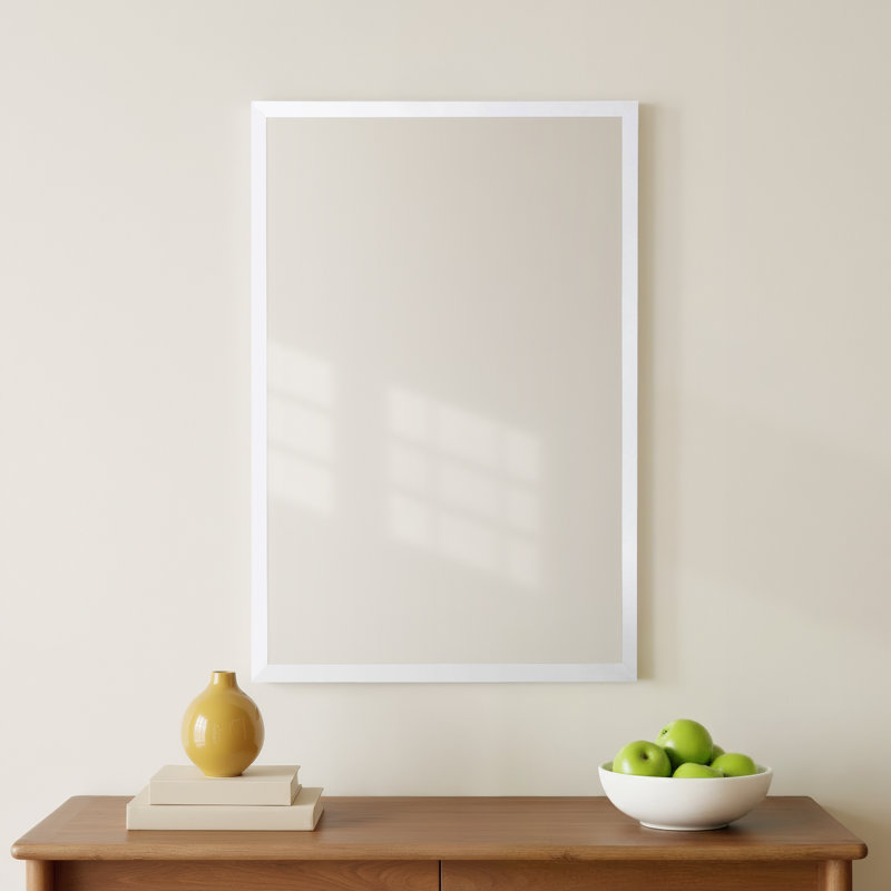 Rectangle White Wall Mirror
