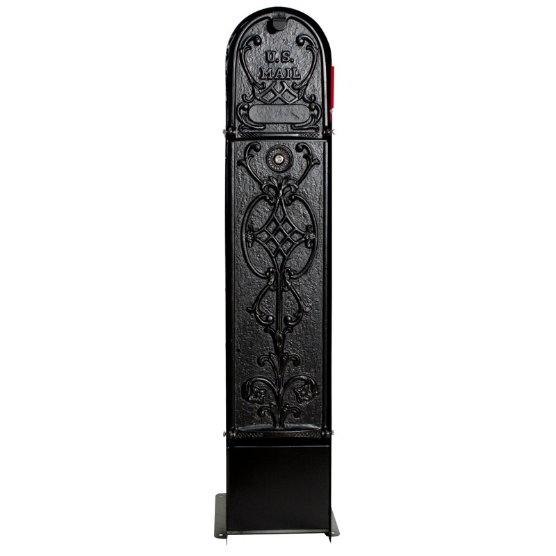 Mailkeeper Locking Column Box, Black