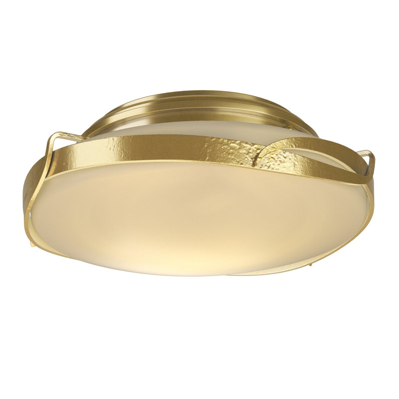 Flora 2 - Light 13.9" Flush Mount, Modern Brass