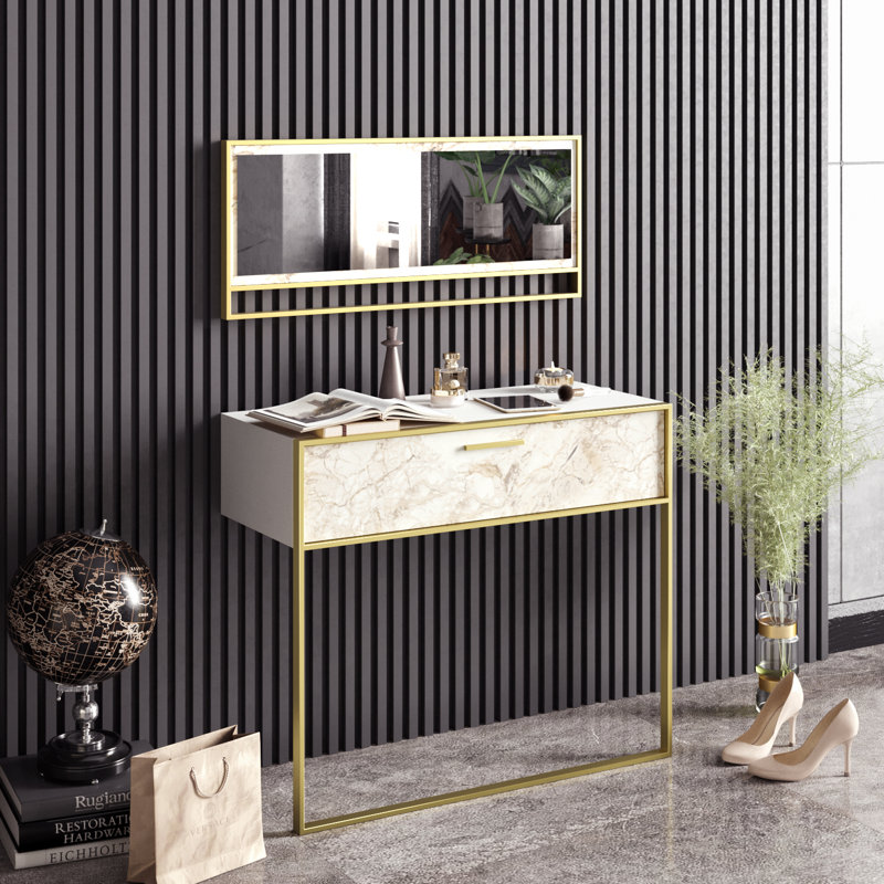 Console 35" pois, Blanc