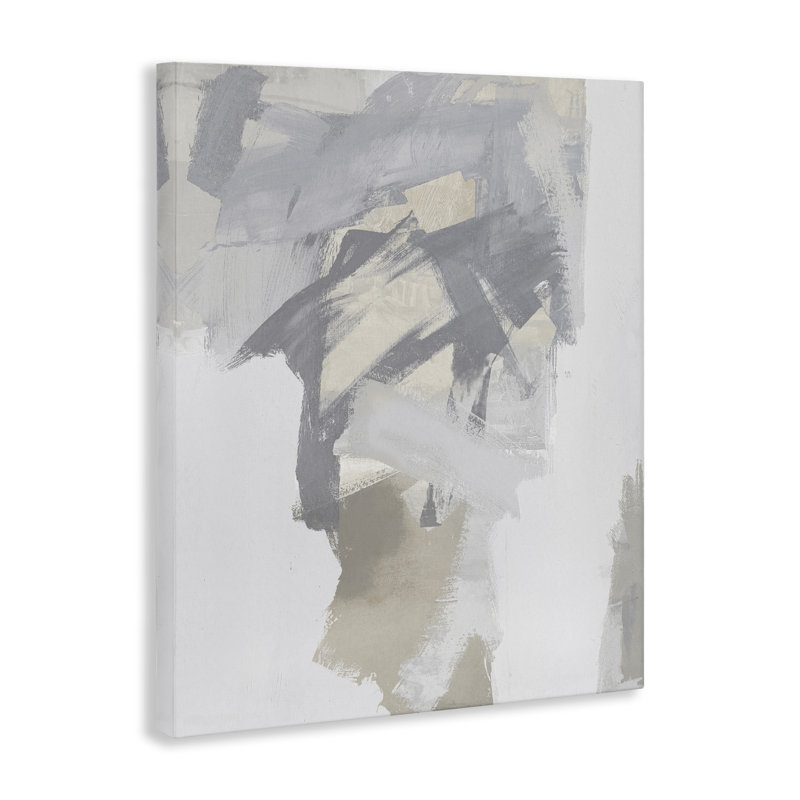 Toile Elegant Contemporary Grey Shades, design par Rachel Springer, H 20 po x l 16 po