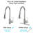 Brushed Nickel Stainless Steel Faucet For Kitchen With Soap Dispenser - Scratch Resistance, Rust Spot 1.8Gpm Flow Finish And Scratch-, Rust-, Spot-, Pause Feature-740247527